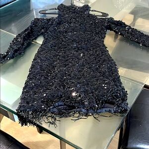 Chic Black Sequin Dress